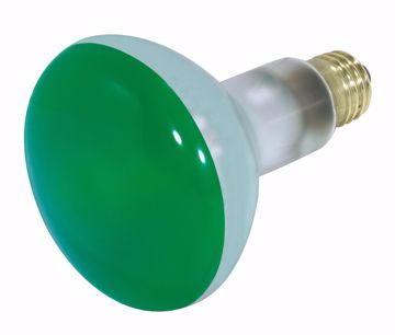 Picture of SATCO S3227 75BR30 GREEN Incandescent Light Bulb