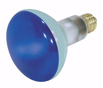 Picture of SATCO S3228 75W BR30 Standard BLUE Incandescent Light Bulb