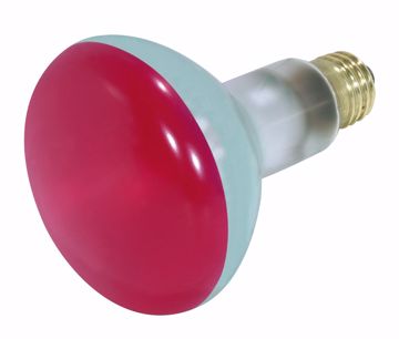 Picture of SATCO S3240 75W BR30 RED Incandescent Light Bulb