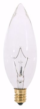 Picture of SATCO S3282 25W Torpedo CAND Clear Incandescent Light Bulb