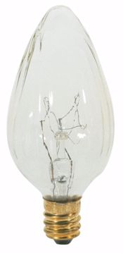 Picture of SATCO S3360 15W F10 CAND Clear Incandescent Light Bulb