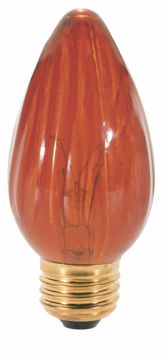 Picture of SATCO S3370 40W F15 Standard AMBER Incandescent Light Bulb