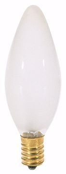 Picture of SATCO S3381 40W Torpedo  Frosted EURO E-14 Incandescent Light Bulb