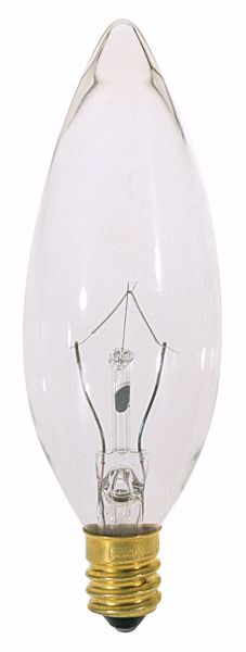 Picture of SATCO S3390 25W Torpedo EUROP Clear Incandescent Light Bulb