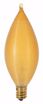 Picture of SATCO S3406 SATCOESCENT 25W C11 CB AMBER Incandescent Light Bulb