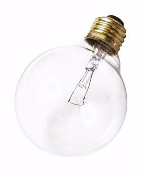 Picture of SATCO S3651 25W G-30 CLEAR MED BASE Incandescent Light Bulb