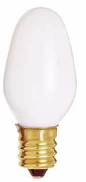 Picture of SATCO S3681 4C7 NITE LITE WHITE Incandescent Light Bulb