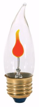 Picture of SATCO S3757 3W TT FLICKER Standard Clear Incandescent Light Bulb