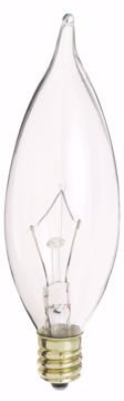 Picture of SATCO S3775 40W TT CAND Clear Incandescent Light Bulb