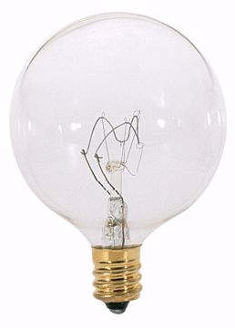 Picture of SATCO S3823 40W G16 1/2 RD CAND CL Incandescent Light Bulb