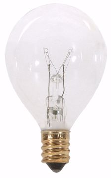 Picture of SATCO S3844 10W G12 1/2 CAND CL PEAR Incandescent Light Bulb