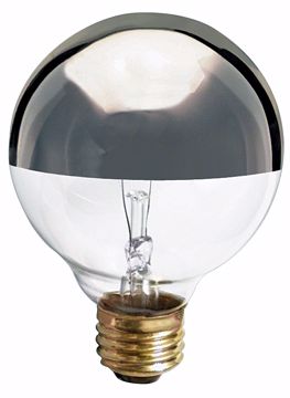 Picture of SATCO S3861 40W G25 SILVER CROWN Incandescent Light Bulb