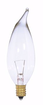 Picture of SATCO S3866 7W TURN TIP CLEAR 12V E12 Incandescent Light Bulb