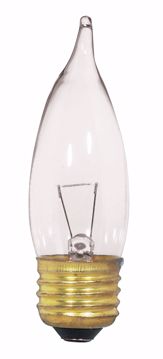 Picture of SATCO S3869 25W TURN TIP Standard CLEAR 12V Incandescent Light Bulb