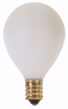 Picture of SATCO S3879 15W G12 1/2 CAND WHITE PEAR Incandescent Light Bulb