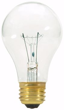 Picture of SATCO S3941 40W A19 CLEAR LIGHT BULB 130V Incandescent Light Bulb