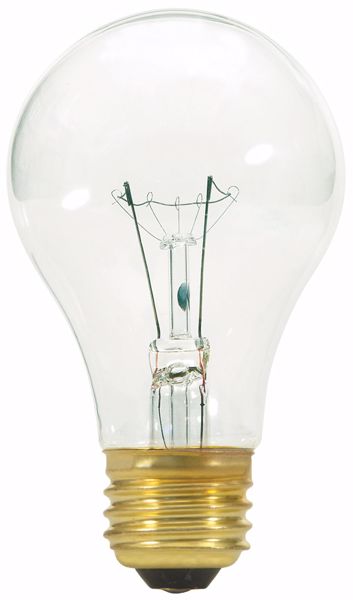 Picture of SATCO S3942 60W A19 CLEAR LIGHT BULB 130V Incandescent Light Bulb