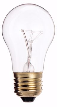 Picture of SATCO S3948 15W A-15 CLEAR MED BASE Incandescent Light Bulb