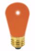 Picture of SATCO S3964 11S14 ORANGE Incandescent Light Bulb