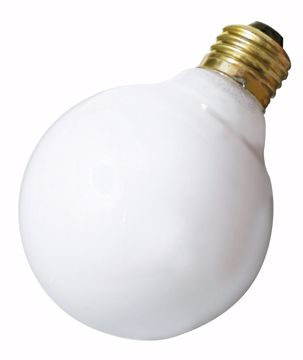 Picture of SATCO S4041 40W G25 WHITE GLOBE 120 Incandescent Light Bulb