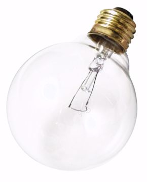 Picture of SATCO S4048 40W G25 CLEAR GLOBE 120 Incandescent Light Bulb