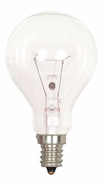 Picture of SATCO S4160 40A15 CLEAR E12 NICKEL PLATED Incandescent Light Bulb