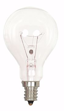 Picture of SATCO S4162 60A15 CLEAR E12 NICKEL PLATED Incandescent Light Bulb
