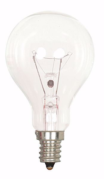 Picture of SATCO S4162 60A15 CLEAR E12 NICKEL PLATED Incandescent Light Bulb