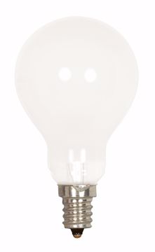 Picture of SATCO S4163 60A15  Frosted E12 NICKEL PLATED Incandescent Light Bulb