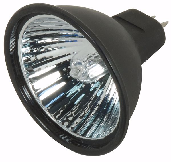 Picture of SATCO S4180 EXN/B/C 38' 50MR16 BLK LENSED Halogen Light Bulb