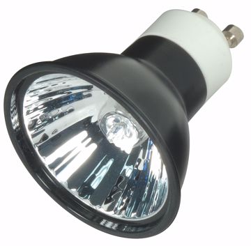 Picture of SATCO S4183 FMW/B/GU10 38' 35MR16 BLK LENS Halogen Light Bulb