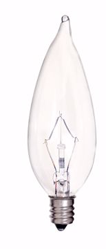 Picture of SATCO S4467 60W TT CAND Clear KRYPTON Incandescent Light Bulb