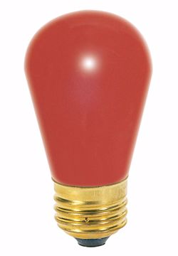 Picture of SATCO S4561 11W S14 RED Incandescent Light Bulb