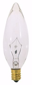 Picture of SATCO S4712 40B9 1/2  EURO. CLEAR Incandescent Light Bulb