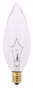 Picture of SATCO S4713 60W Torpedo  CLEAR EURO BASE Incandescent Light Bulb