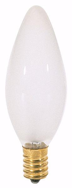 Picture of SATCO S4716 60B10/F  EURO BASE  Frosted Incandescent Light Bulb