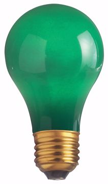 Picture of SATCO S4982 40W A19 Standard GREEN CERAMIC Incandescent Light Bulb