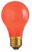 Picture of SATCO S4984 60W A19 Standard RED CERAMIC Incandescent Light Bulb