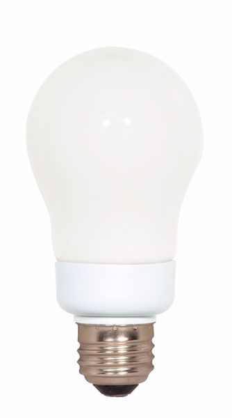 Picture of SATCO S7283 7A19/E26/5000K/120V  Compact Fluorescent Light Bulb