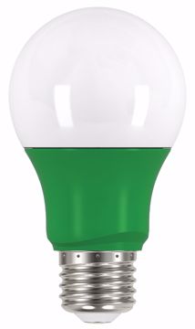 Picture of SATCO S9643 2A19/LED/GREEN/120V LED Light Bulb