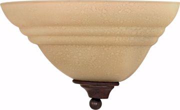 Picture of NUVO Lighting 60/106 Mericana - 1 Light - 13" - Wall Fixture - with Amber Water Glass