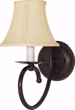 Picture of NUVO Lighting 60/111 Mericana - 1 Light - 6" - Sconce - with Natural Linen Shade