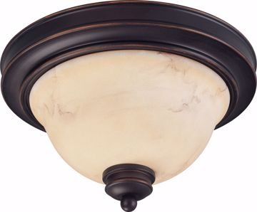 Picture of NUVO Lighting 60/1405 Anastasia - 2 Light 11" Flush Dome with Honey Marble Glass