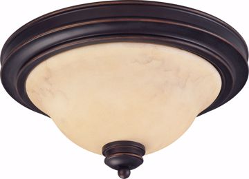 Picture of NUVO Lighting 60/1406 Anastasia - 2 Light 13" Flush Dome with Honey Marble Glass