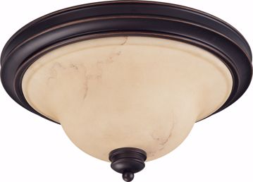 Picture of NUVO Lighting 60/1407 Anastasia - 2 Light 15" Flush Dome with Honey Marble Glass