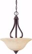 Picture of NUVO Lighting 60/1409 Anastasia - 3 Light Pendant with Honey Marble Glass