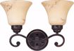 Picture of NUVO Lighting 60/1413 Anastasia - 2 Light Vanity with Honey Marble Glass