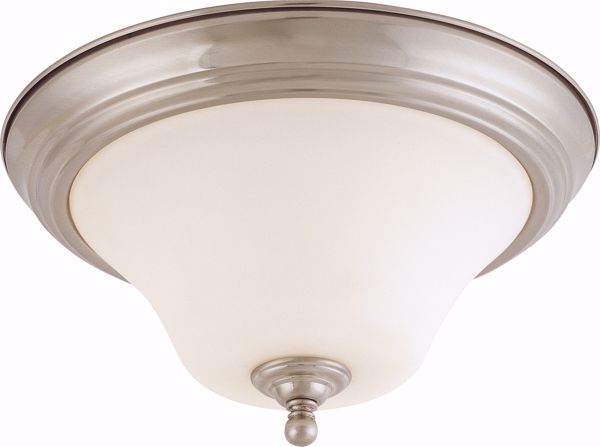 Picture of NUVO Lighting 60/1825 Dupont - 2 light 13" Flush Mount with Satin White Glass