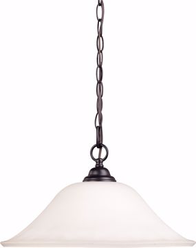 Picture of NUVO Lighting 60/1849 Dupont - 1 Light 16" Hanging Dome with Satin White Glass