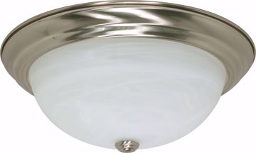 Picture of NUVO Lighting 60/199 3 Light - 15" - Flush Mount - Alabaster Glass
